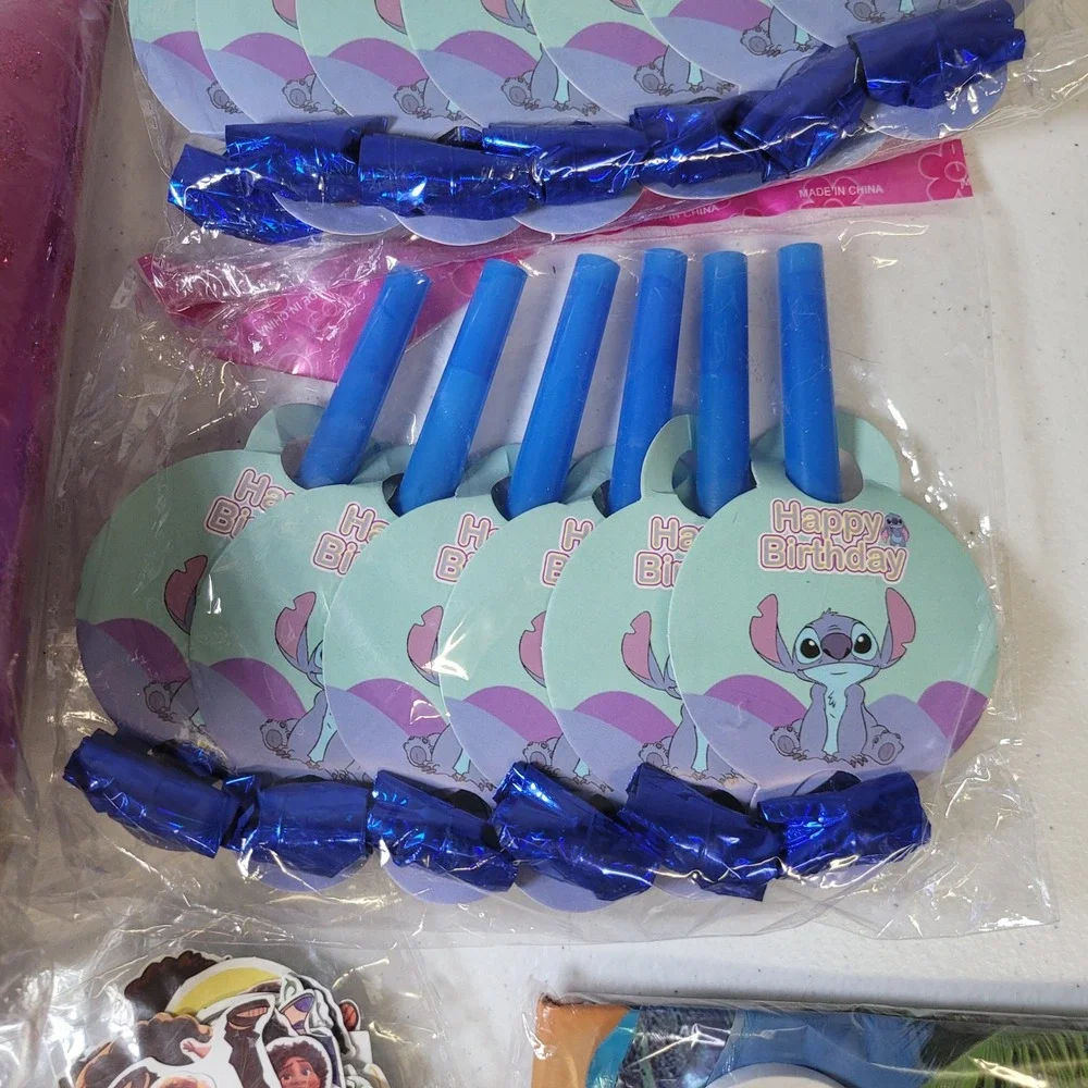 Miscellaneous Kids Birthday Party Supplies Bundle Stitch Moana Encanto Luca